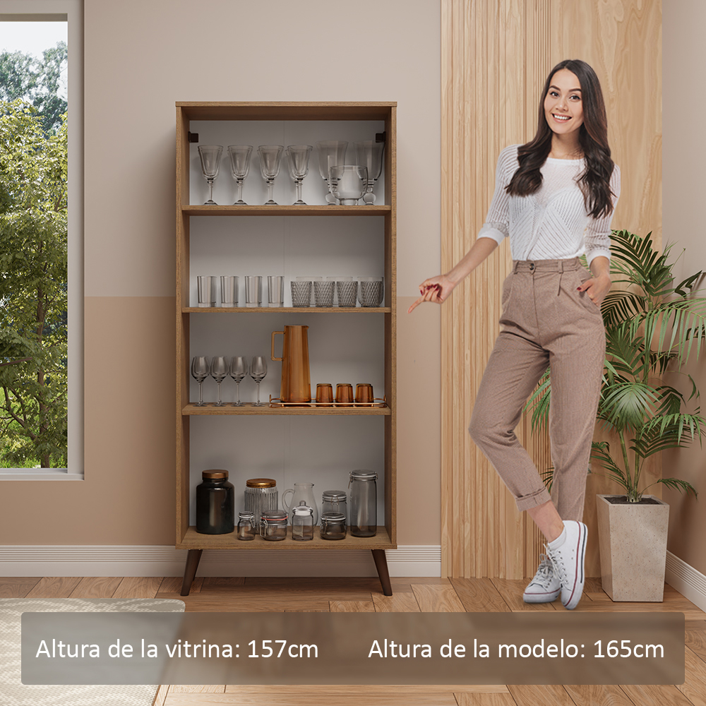 Cristalero Madesa 2 Puertas 70 cm con Patas MM 02