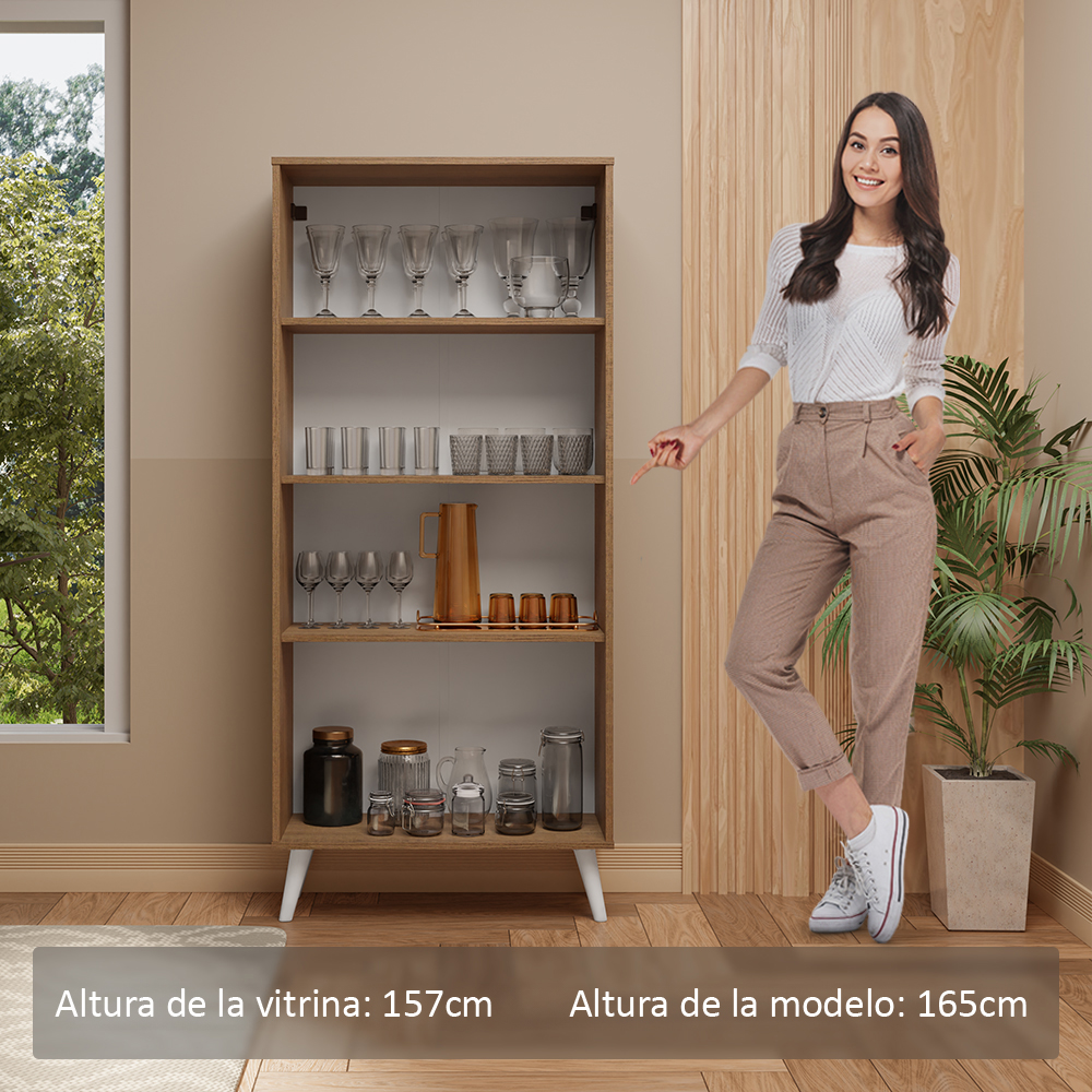 Cristalero Madesa 2 Puertas 70 cm con Patas MM