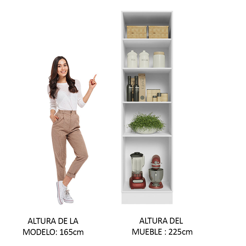 Mueble Despensa abierto Madesa 60cm con nichos para cocina