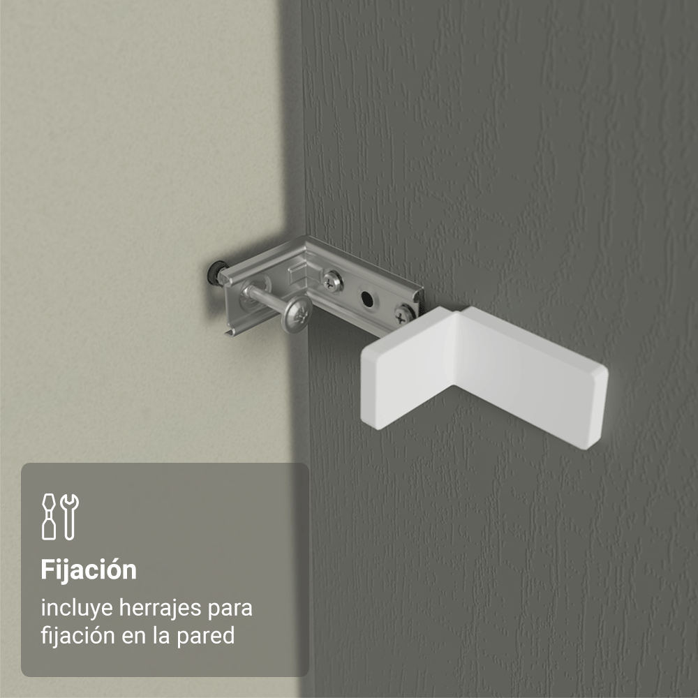 Panel de Cierre Lateral para Cocina 225 x 60cm Gris Madesa
