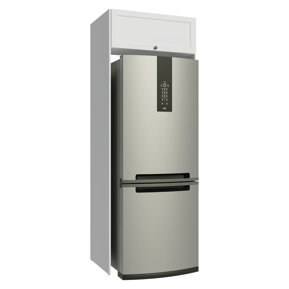 Mueble para Heladera 1 Puerta Rebatible Blanco Vik Madesa