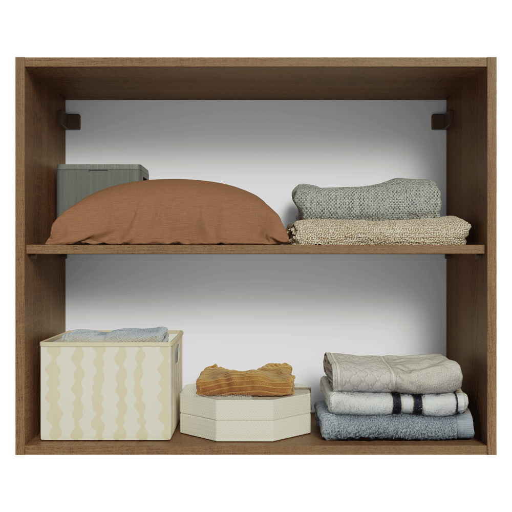 Alacena para Dormitorio 80 cm 2 Puertas Marrón Neo Madesa
