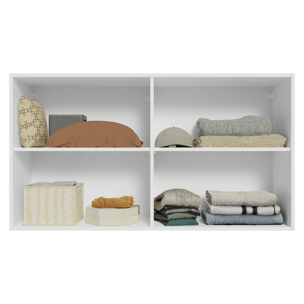 Alacena para Dormitorio 120 cm 2 Puertas Neo Blanco