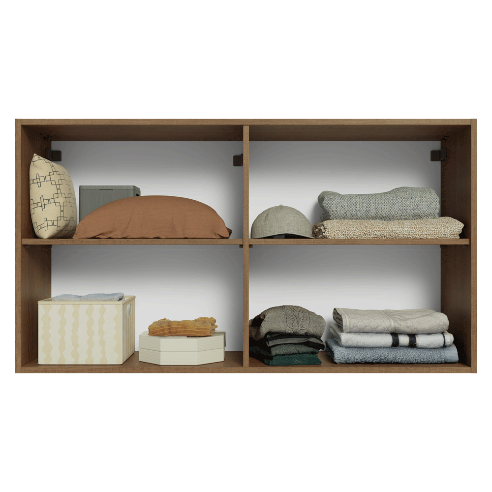 Alacena para Dormitorio 120 cm 2 Puertas Marrón Neo Madesa