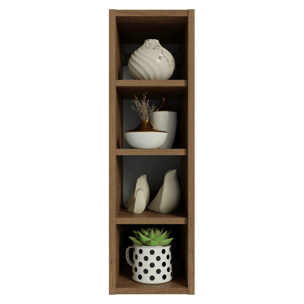 Nicho de Pared 20 cm 4 Repisas Marrón Neo Madesa