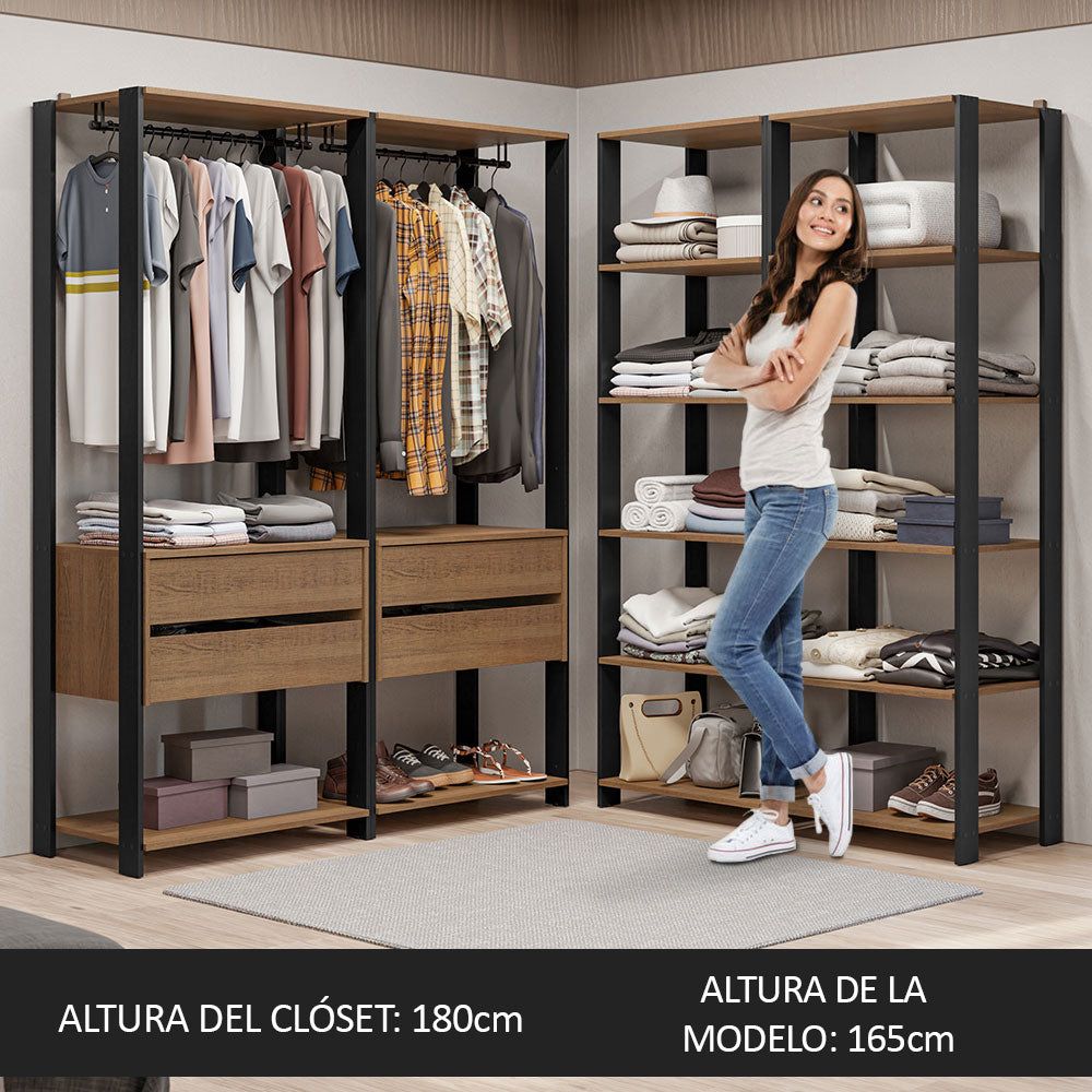 Ropero Placard Guardarropas Madesa Valencia 358cm MN 03