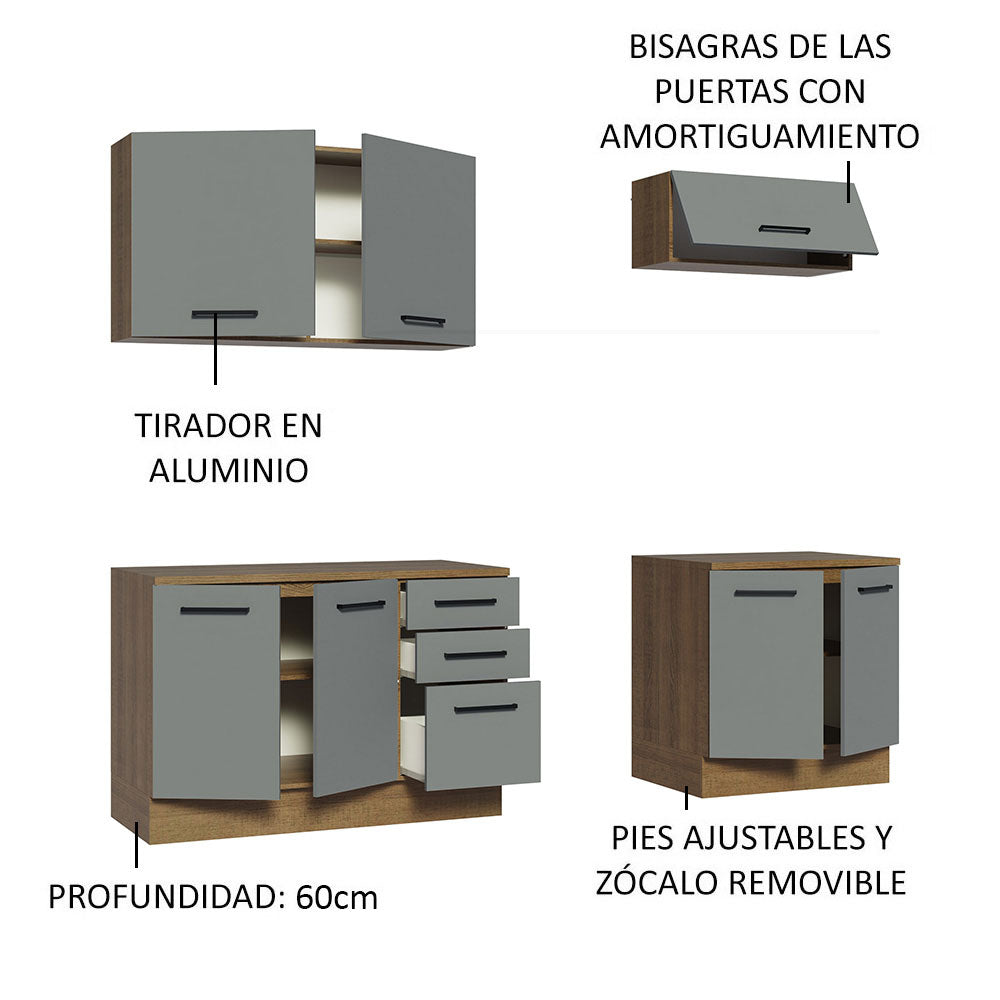 Kit Mueble para Garaje Multiuso Madesa Agata 200cm MG 01