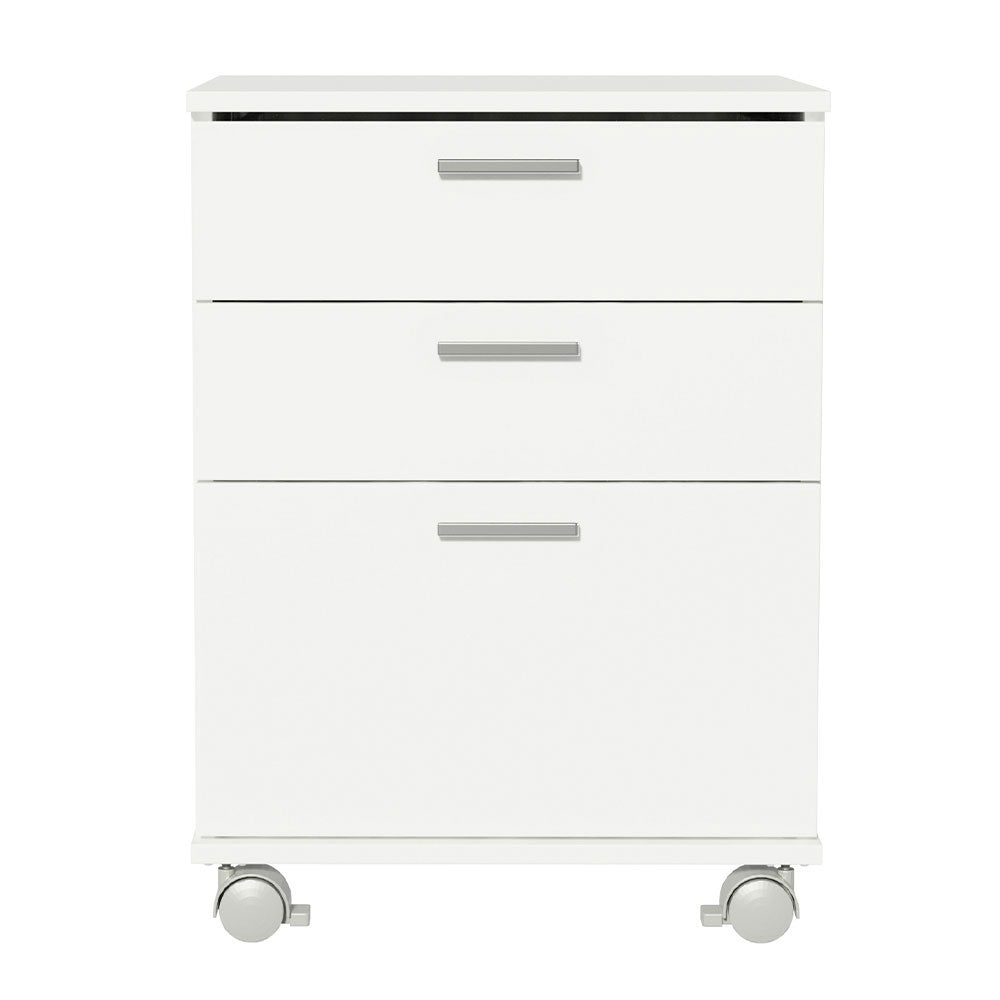 Cajonera para Baño Blanco con 3 Cajones y Ruedas Madesa