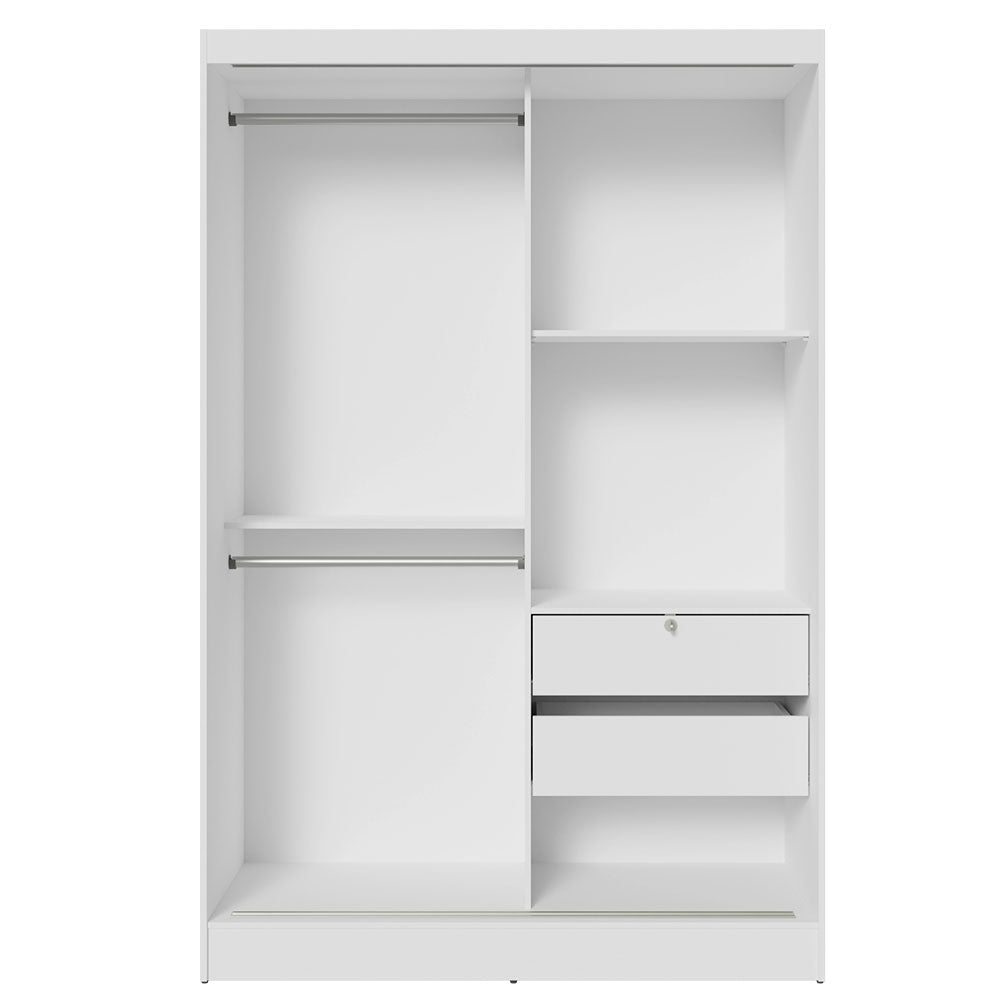 Placard Soltero 2 Puertas Corredizas Blanco Max