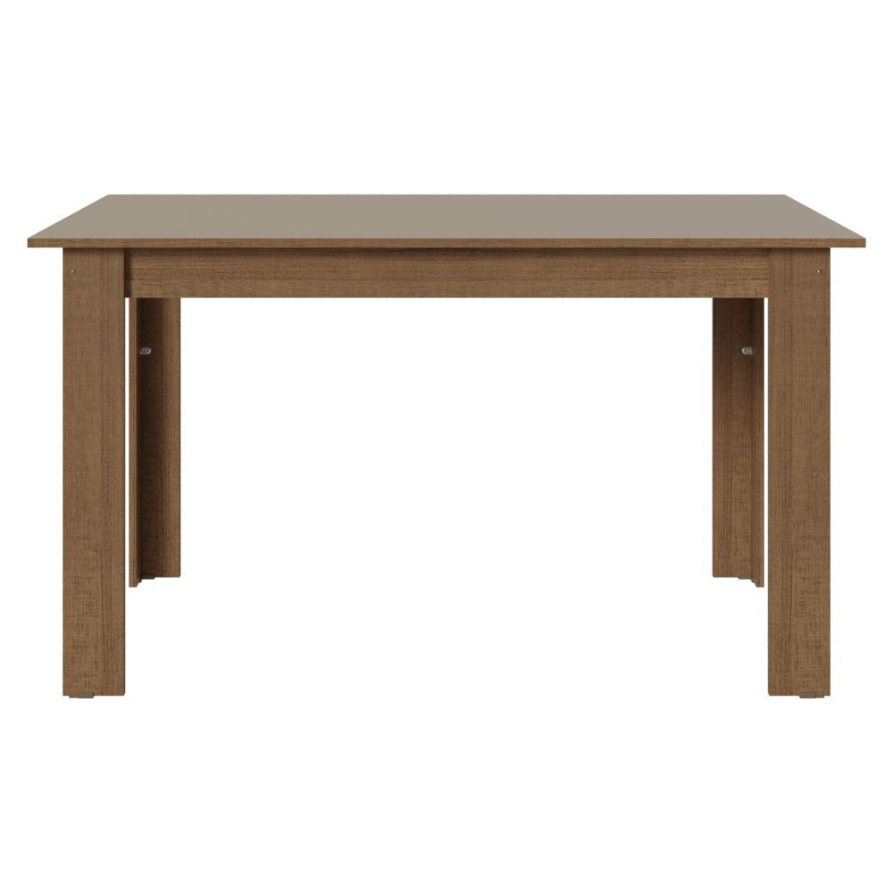 Mesa De Comedor Rectangular Tapa de Madera Marrón/Crema 5231 Madesa