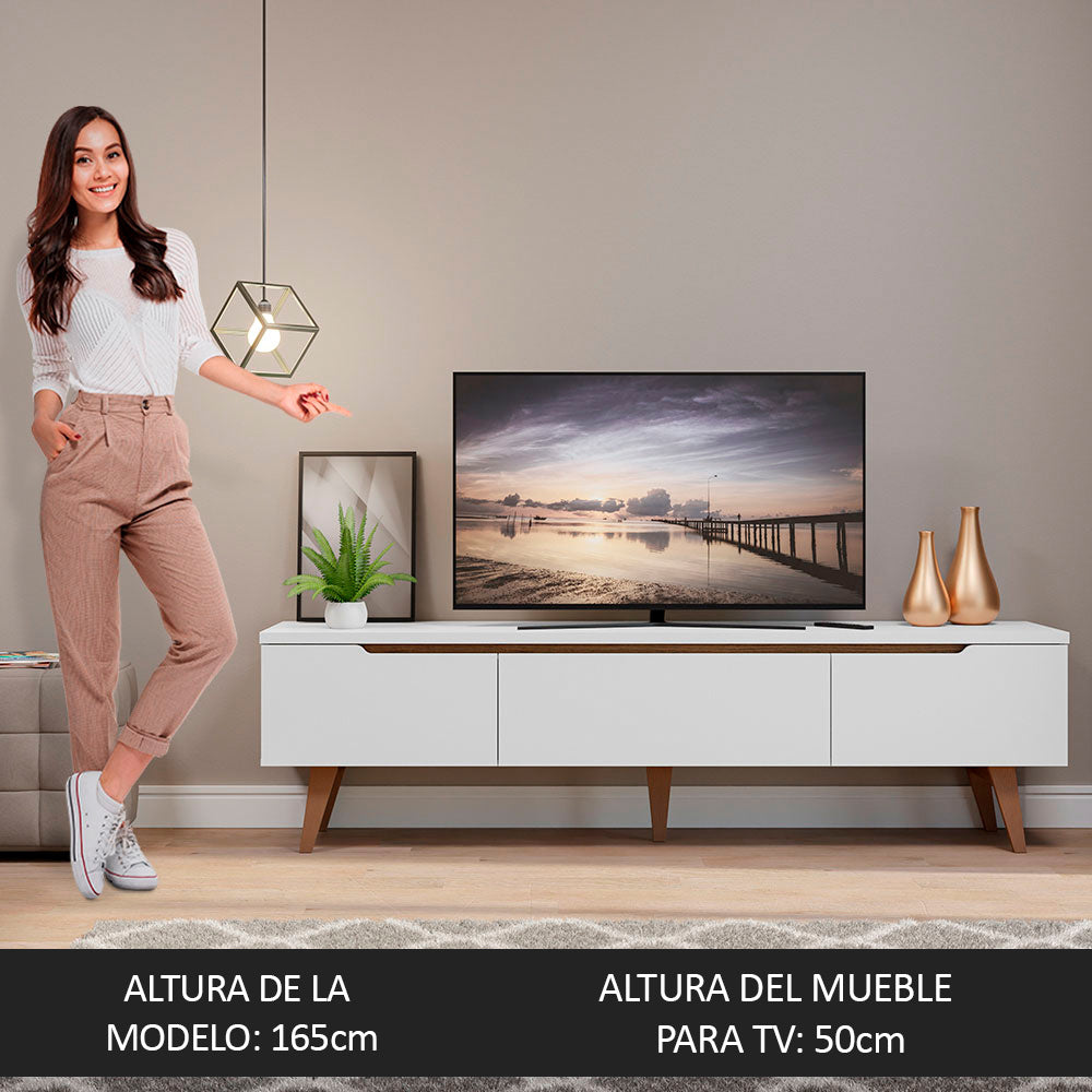 Rack para TV Reims Hasta 75 Pulgadas Blanco