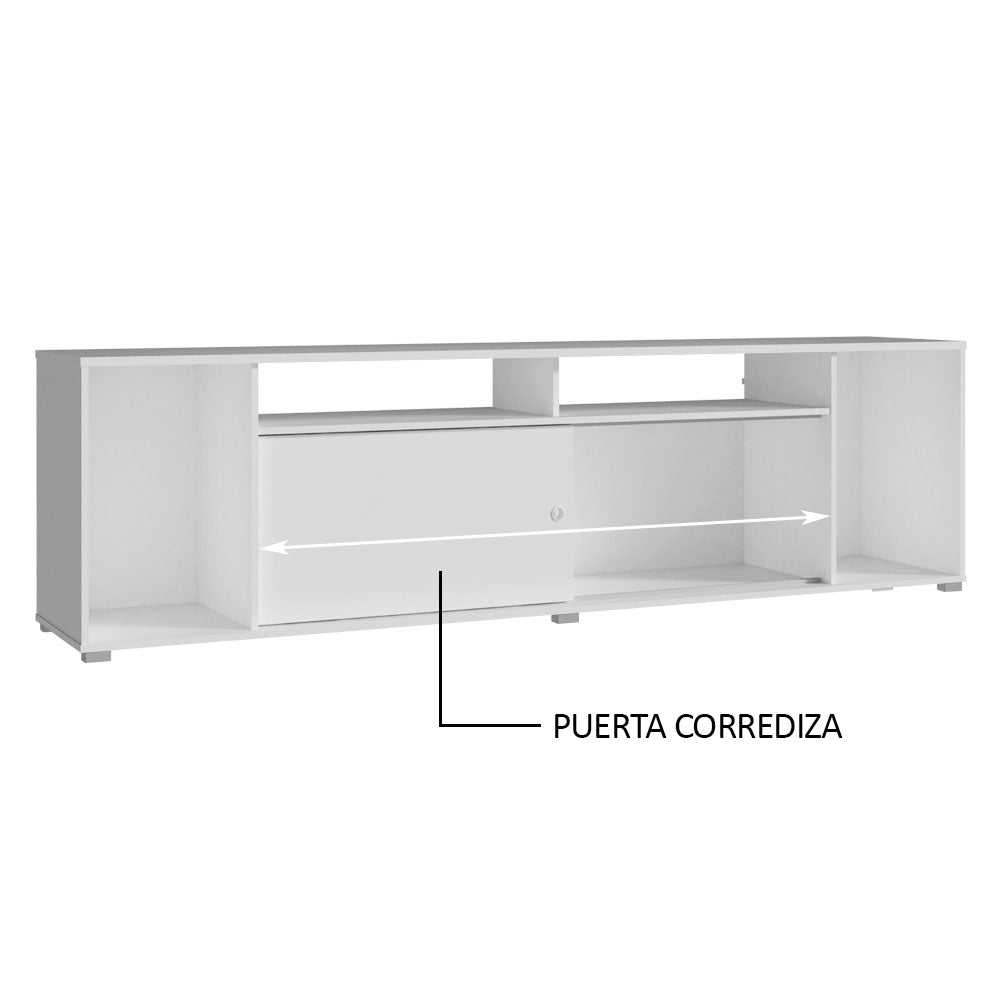 Rack para TV hasta 65 Pulgadas Madesa Cancun Blanco