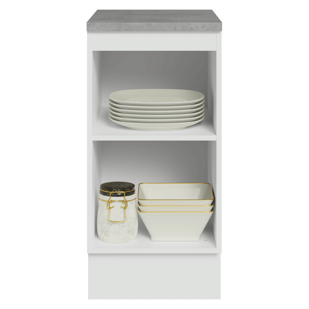 Bajo Mesada 40 x 60 cm 1 Puerta (Con Mesada) Blanco/Crema Vik Madesa