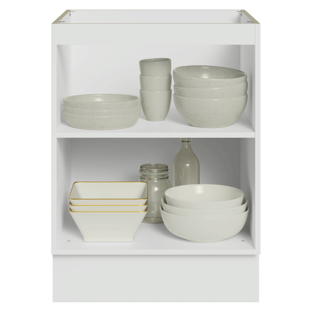 Bajo Mesada 60 x 60 cm 1 Puerta (Sin Mesada) Blanco/Crema Vik Madesa