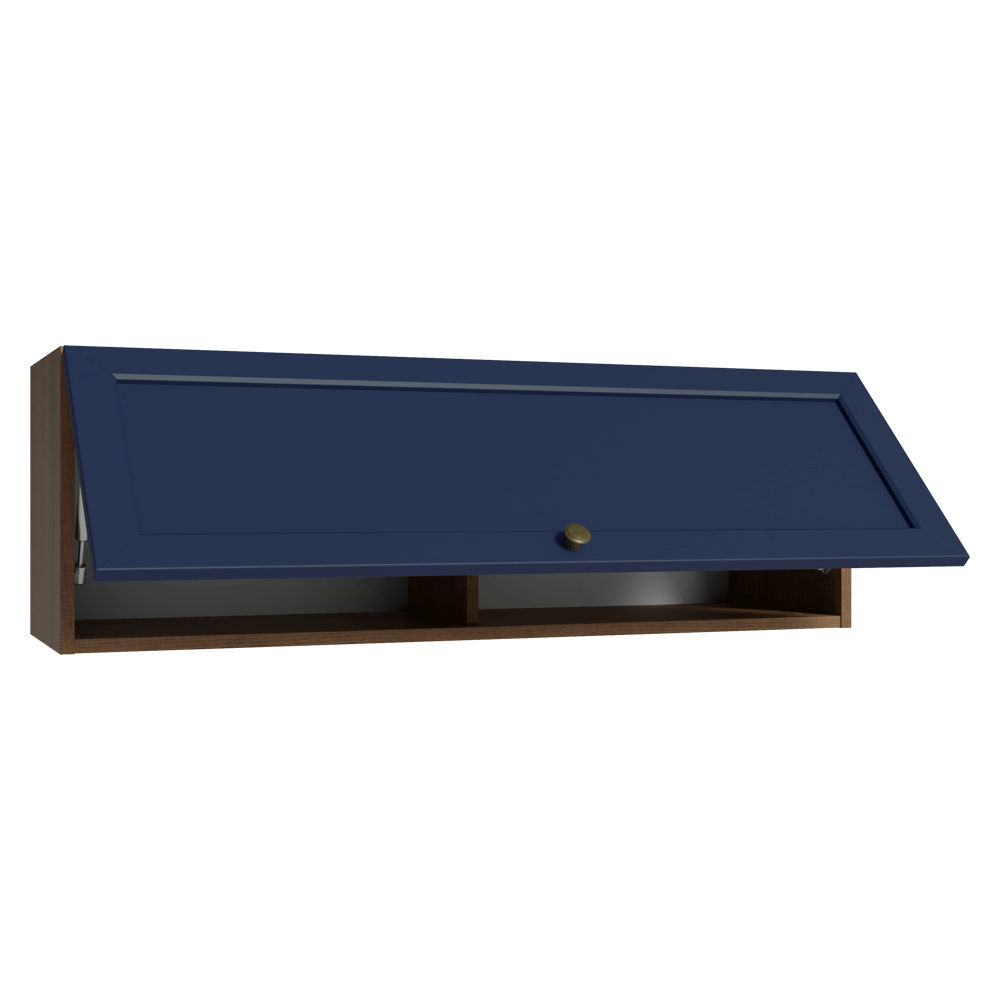 Alacena 100 cm 1 Puerta Vik Marrón/Azul