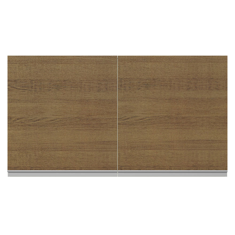 Alacena Cocina 100% MDF 120 cm 2 Puertas Blanco/Marrón Acordes Madesa