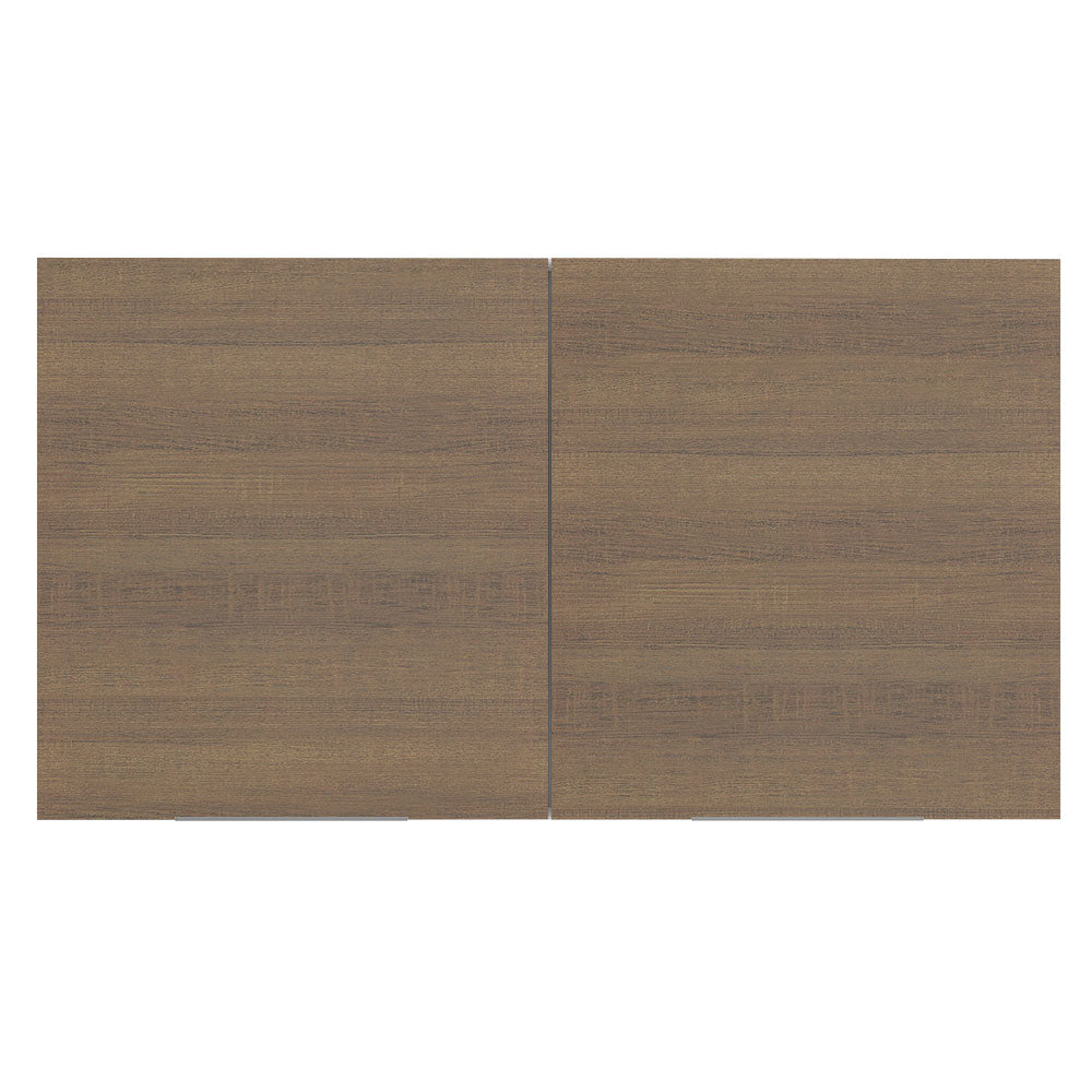 Alacena 120 cm 2 Puertas Stella Blanco/Marrón