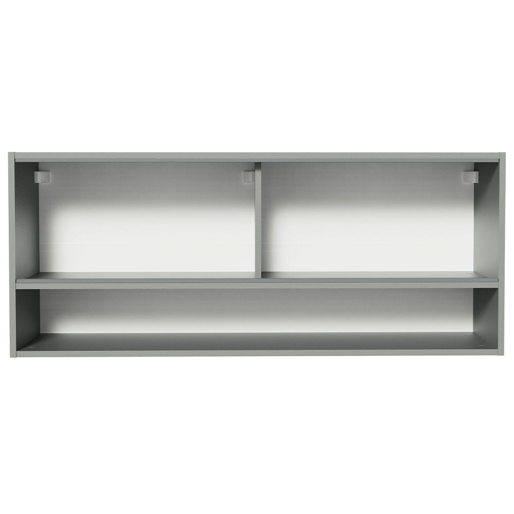 Alacena para Cocina 120 cm 2 Puertas Corredizas de Vidrio color Gris Nice Madesa