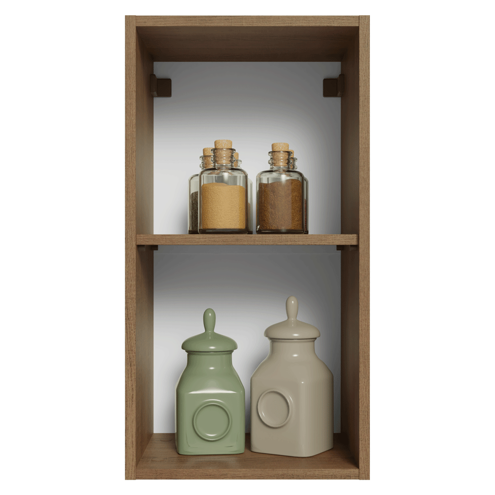 Alacena 35 cm 1 Puerta Marrón/Blanco Vik Madesa