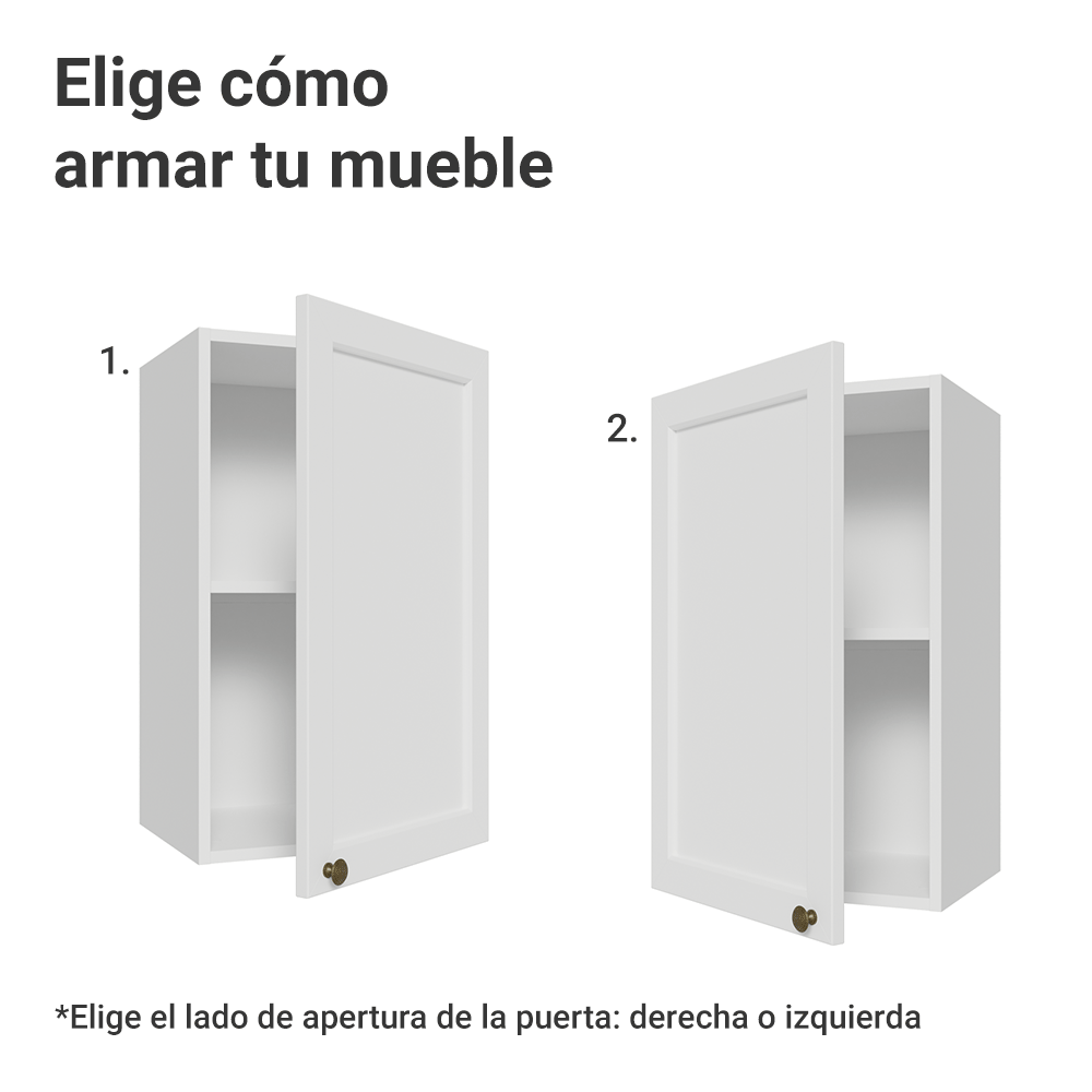 Alacena 40 cm 1 Puerta Blanco Vik Madesa