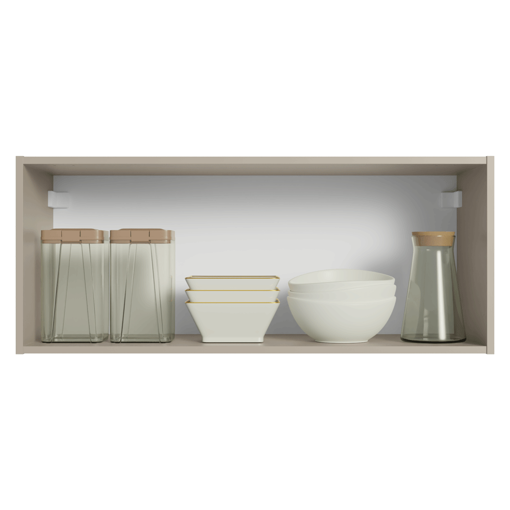 Alacena 80 cm 1 Puerta Rebatible Nice Crema