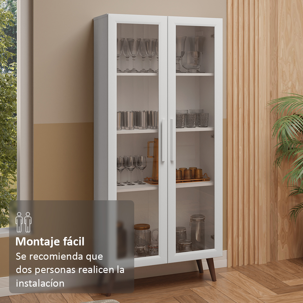 Cristalero Madesa 2 Puertas 70 cm con Patas BB