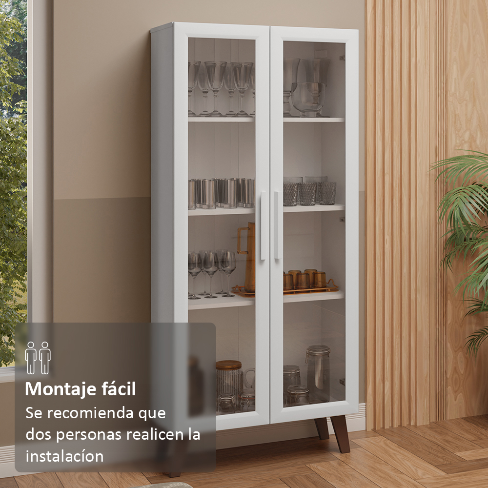 Cristalero Madesa 2 Puertas 70 cm con Patas BB