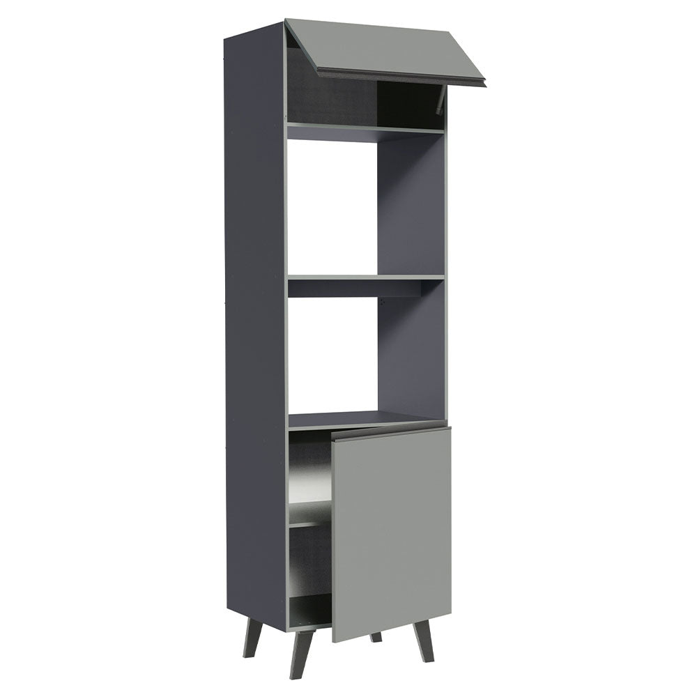 Mueble de cocina para Horno/ Microondas 60 cm Sin cajones Nice Gris