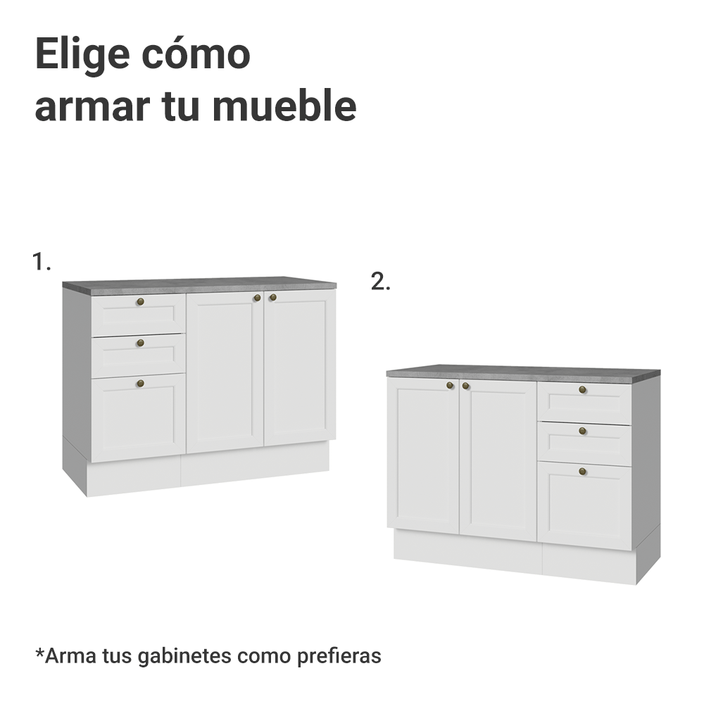 Vanitory 110cm 3 Cajones 3 Puertas Blanco Vik 01