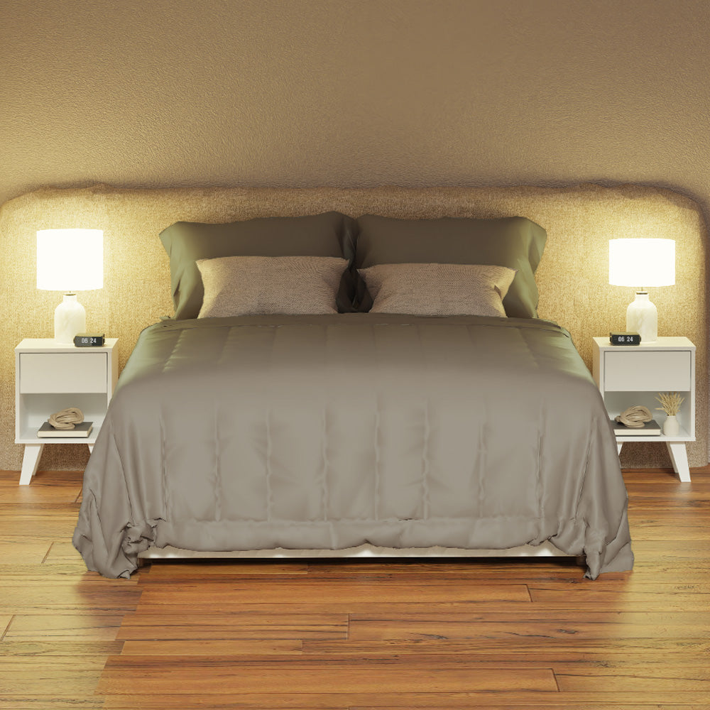 Kit con 2 Mesillas 1 Cajón 3235 Madesa - Blanco