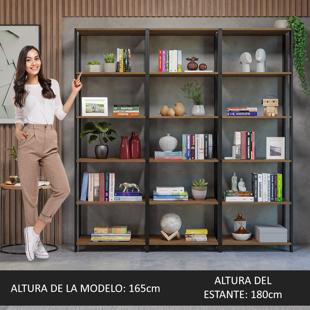 Estante Multifuncional Librería Modular Madesa 177cm MN