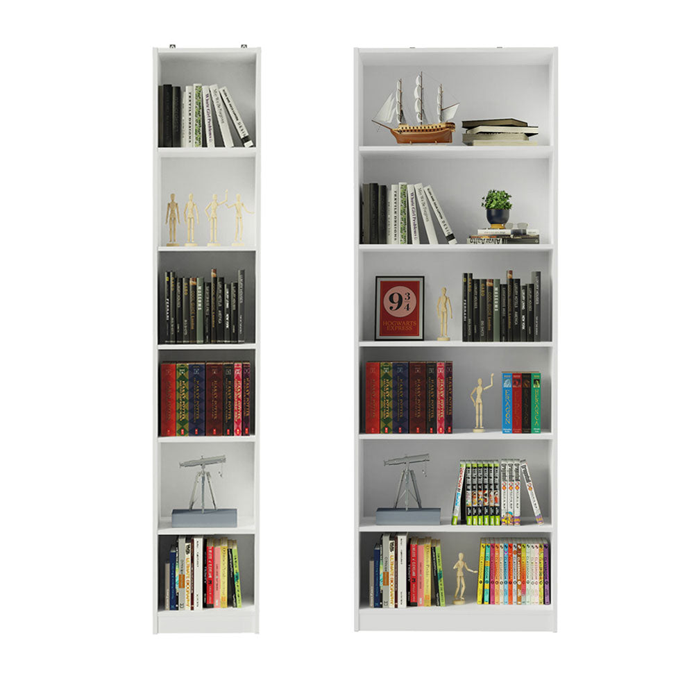 Kit Biblioteca Madesa Estante Librero 6908 + Estante Librero 6906 Blanco