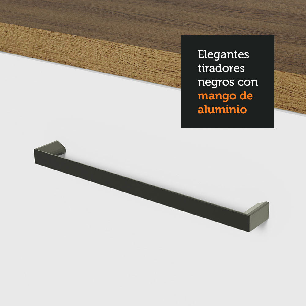 Mueble Integral Multiuso Garaje 120cm Blanco/Marrón