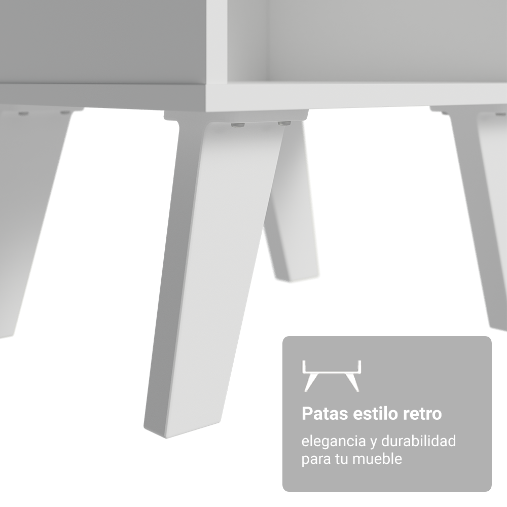 Buró con 1 Cajón y Patas 3235 Blanco
