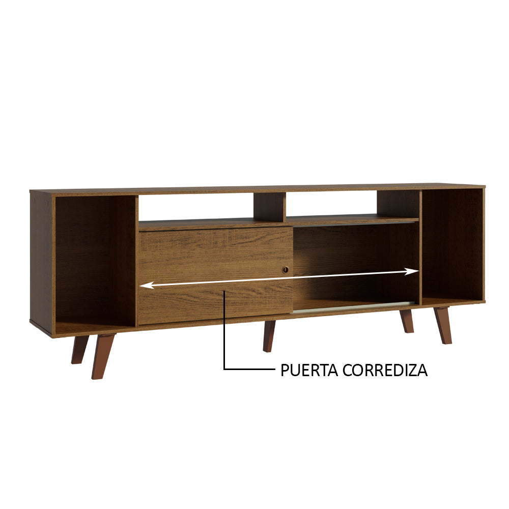 Rack para TV hasta 65 Pulgadas Madesa Cancun con Patas Marrón