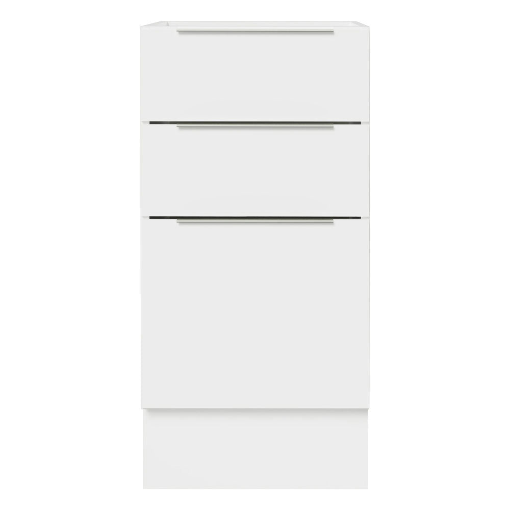Bajo Mesada Cocina 40 x 60 cm 3 Cajones (Sin Mesada) Blanco Stella Madesa