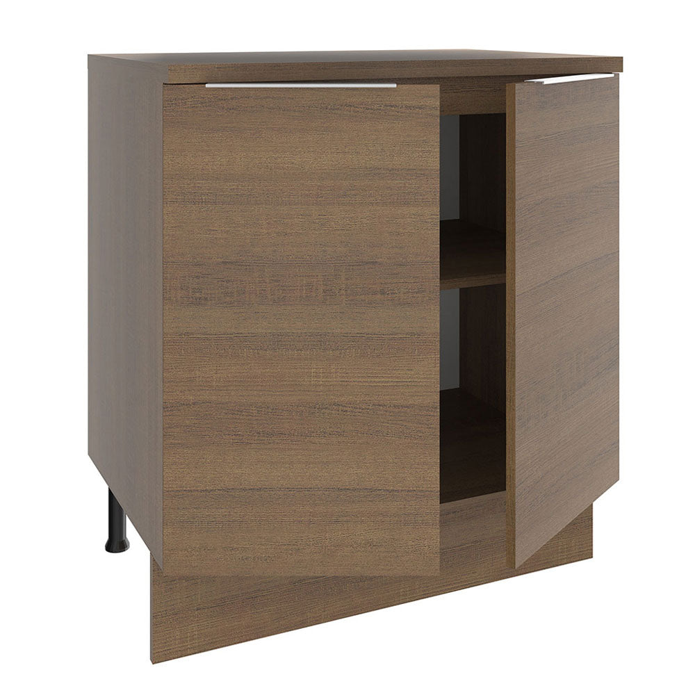 Bajo Mesada 70 cm x 60 cm, 2 Puertas Stella Marrón