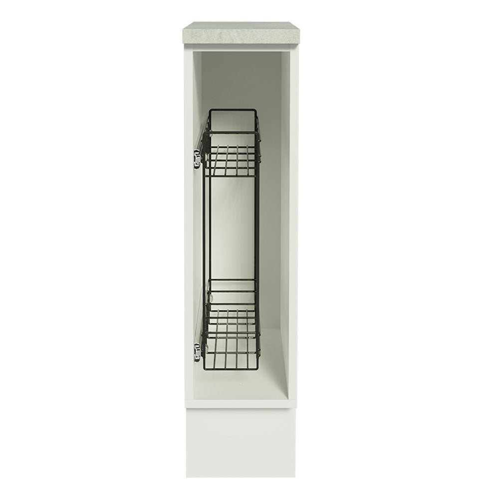 Especiero para Cocina 20cm Blanco (Con Tapa) Glamy y Agata