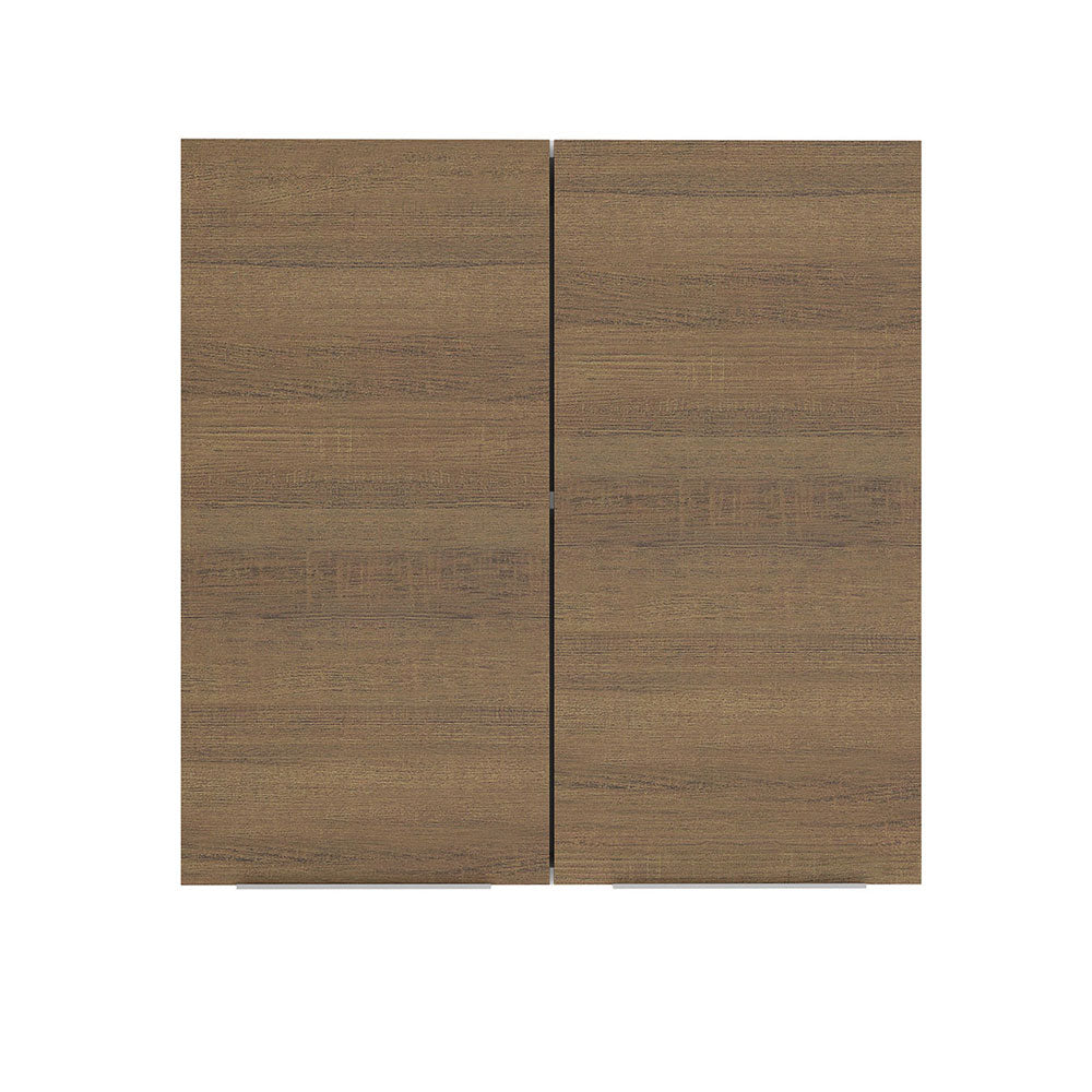 Alacena Cocina 70 cm 2 Puertas Blanco/Marrón Stella Madesa