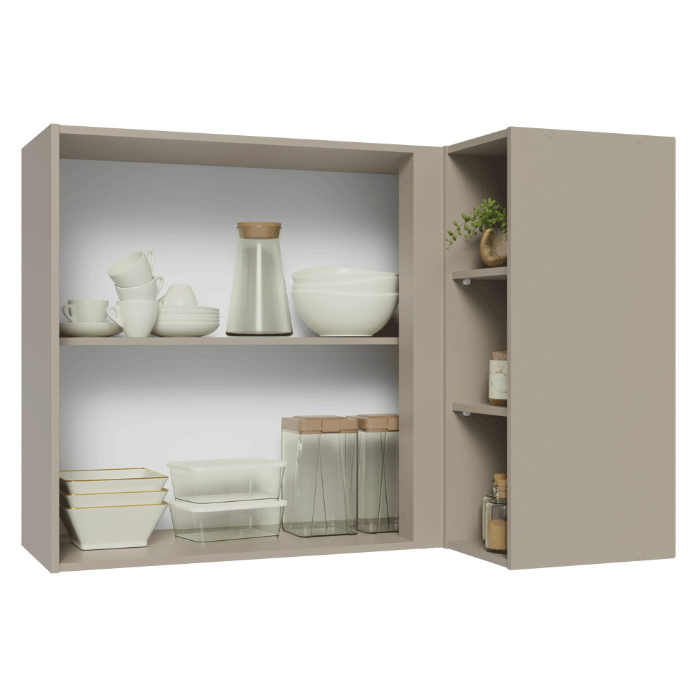 Alacena Esquinero 1 Puerta Nice Crema