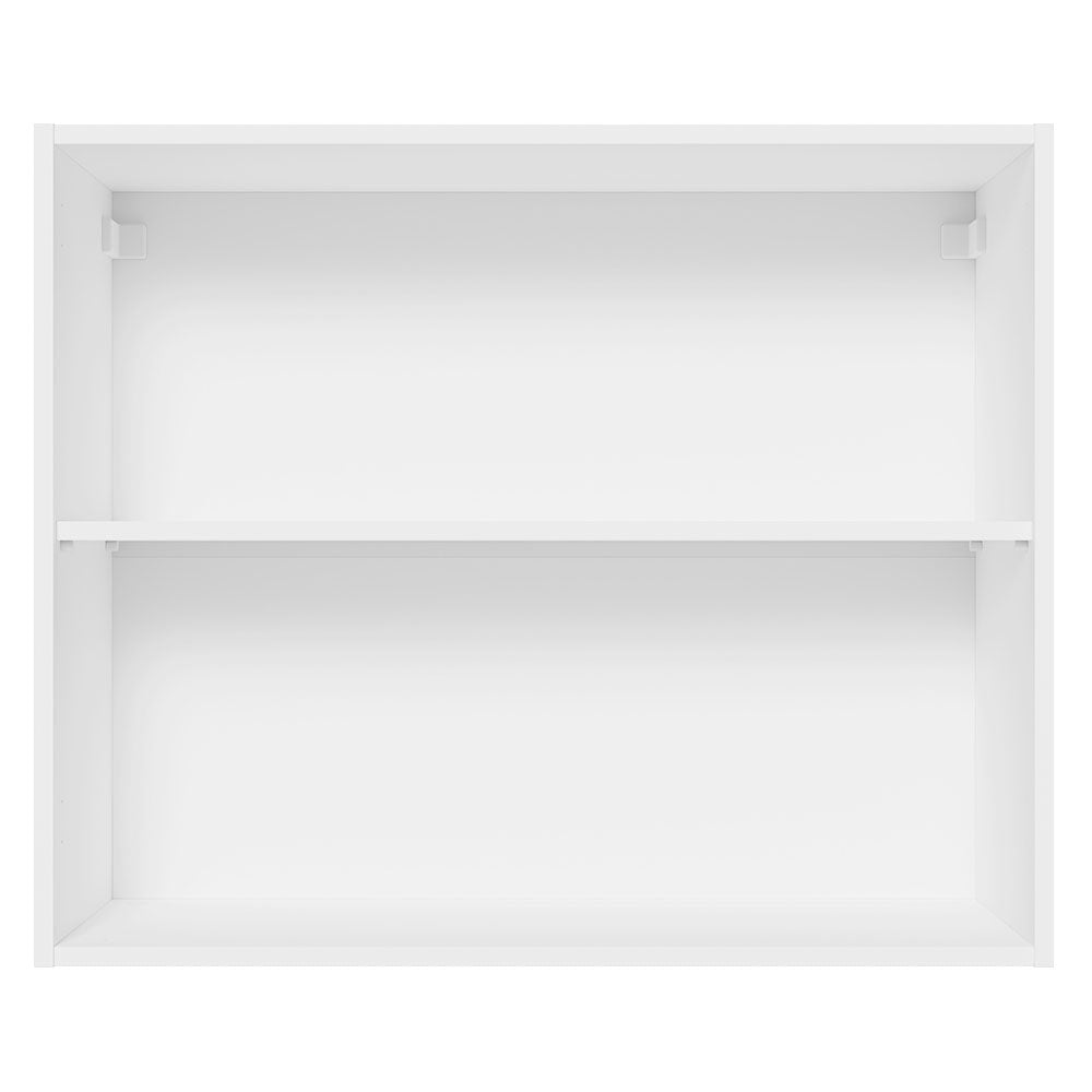 Alacena Cocina 100% MDF 80 cm 2 Puertas Blanco/Marrón Acordes Madesa