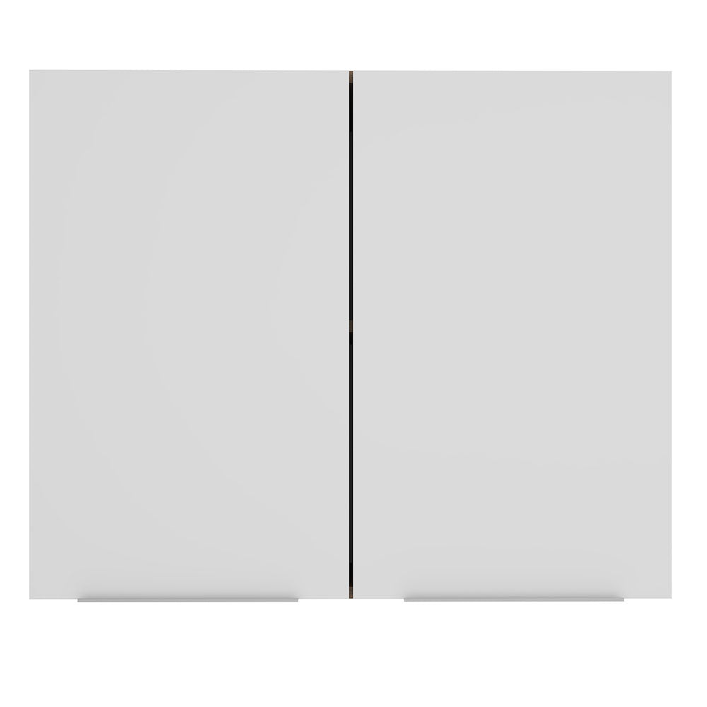 Alacena Cocina 80 cm 2 Puertas Marrón/Blanco Stella Madesa