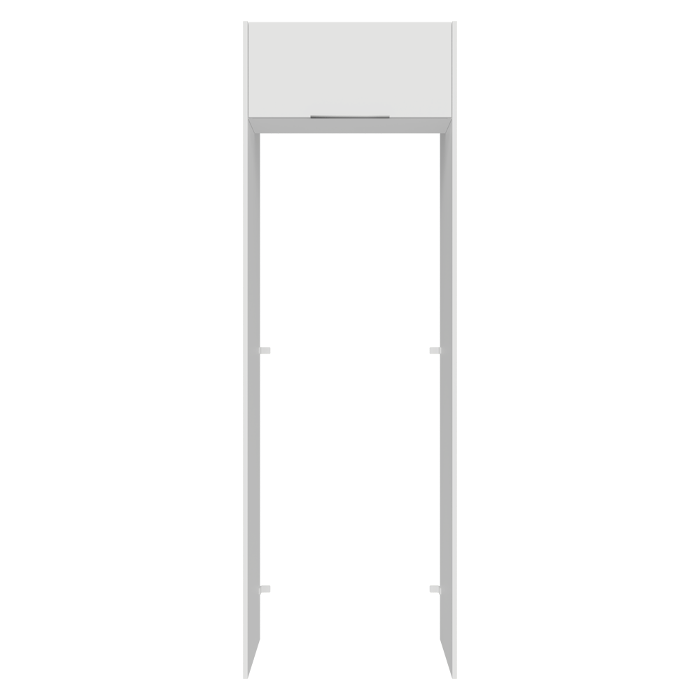 Mueble para empotrar Heladera 73 cm 1 Puerta Abatible Blanco Stella Madesa