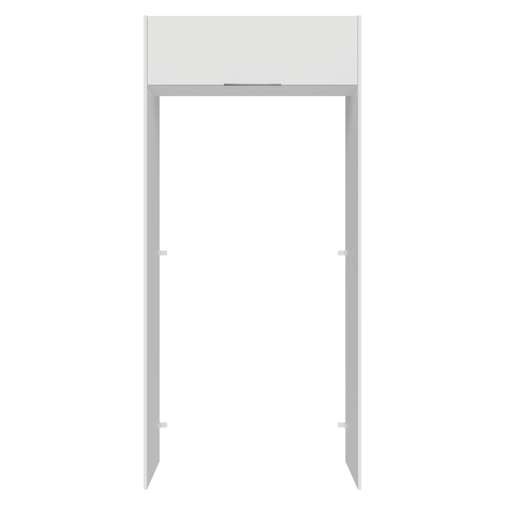 Mueble para empotrar Heladera 103 cm 1 Puerta Abatible Blanco Stella Madesa
