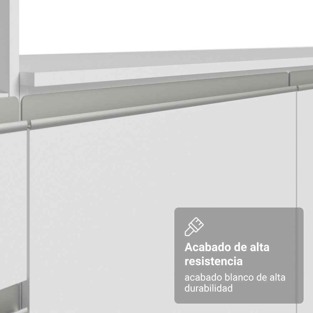 Combo Completo de Cocina 260 cm Blanco Diamante Madesa 02