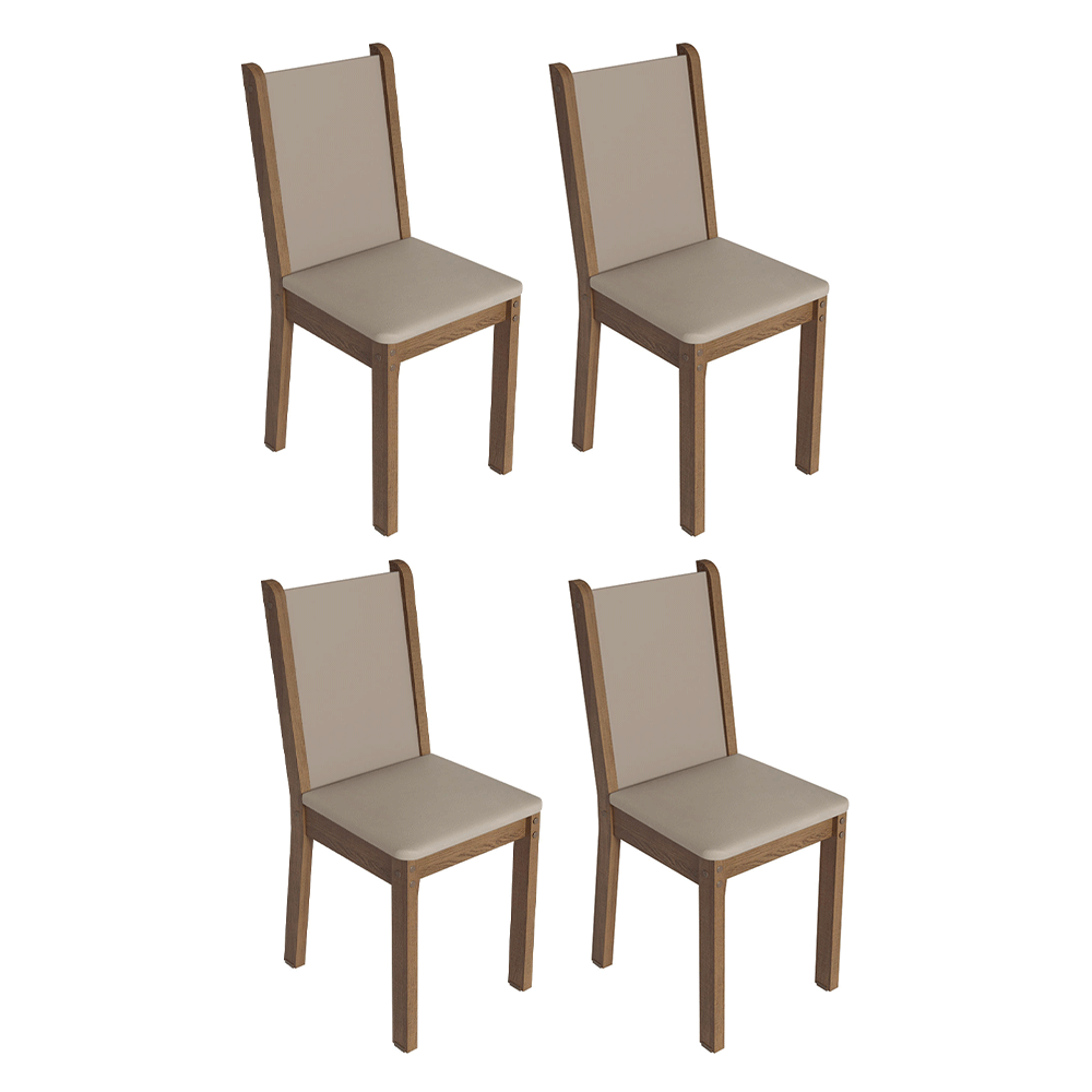 Juego de Comedor con Mesa y 4 Sillas Madesa Martina MC