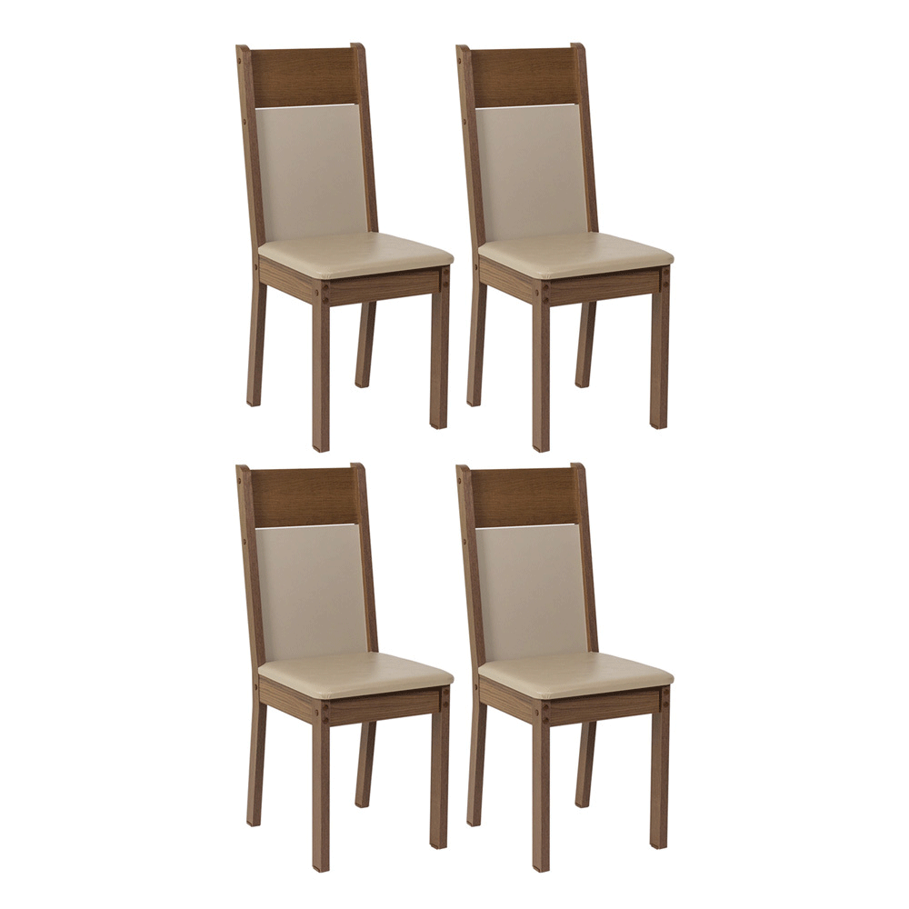 Juego de Comedor con Mesa y 4 Sillas Madesa Viena MC