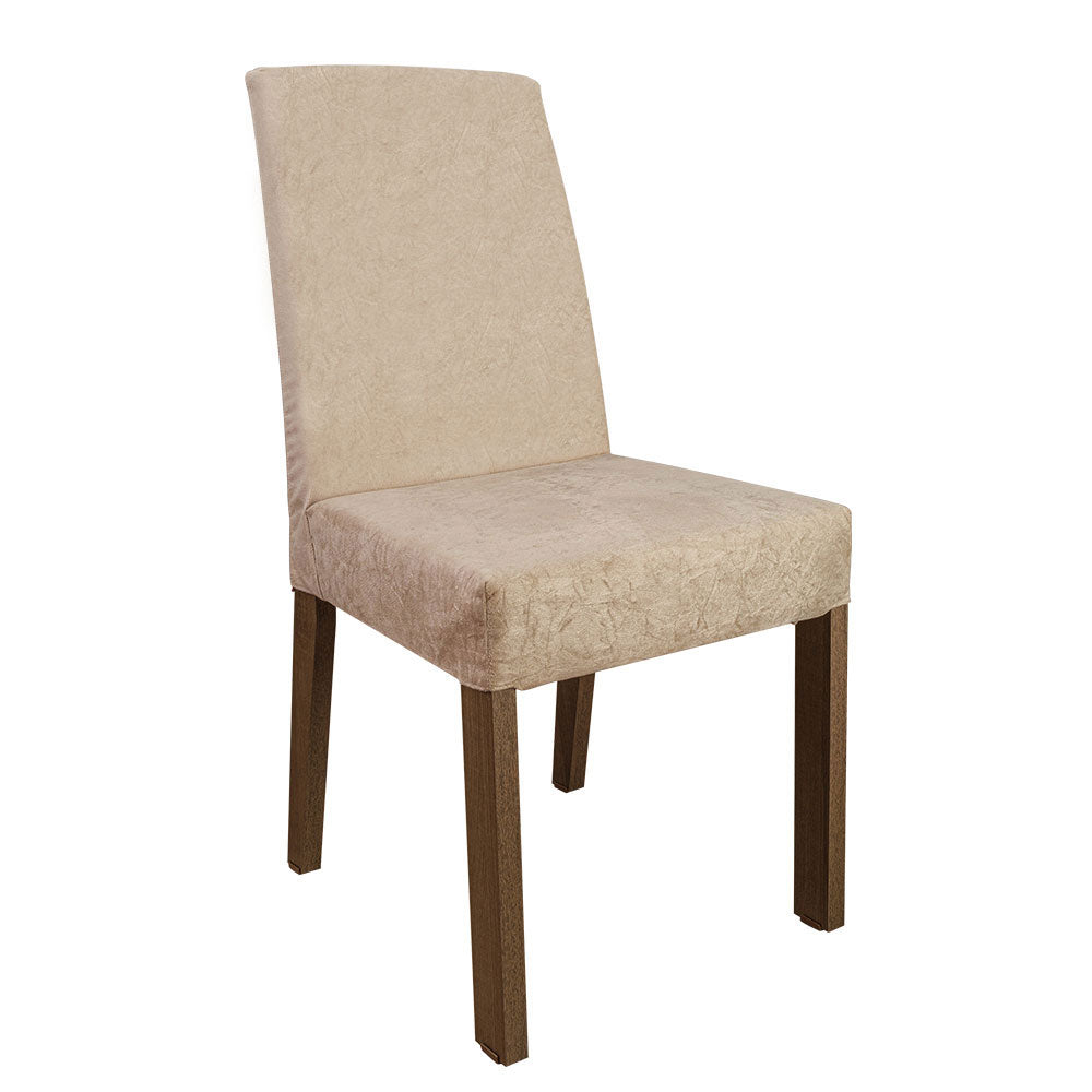 Juego de Comedor Madesa Patricia Mesa con Tapa de Vidrio y 6 Sillas Marrón/Negro/Imperial