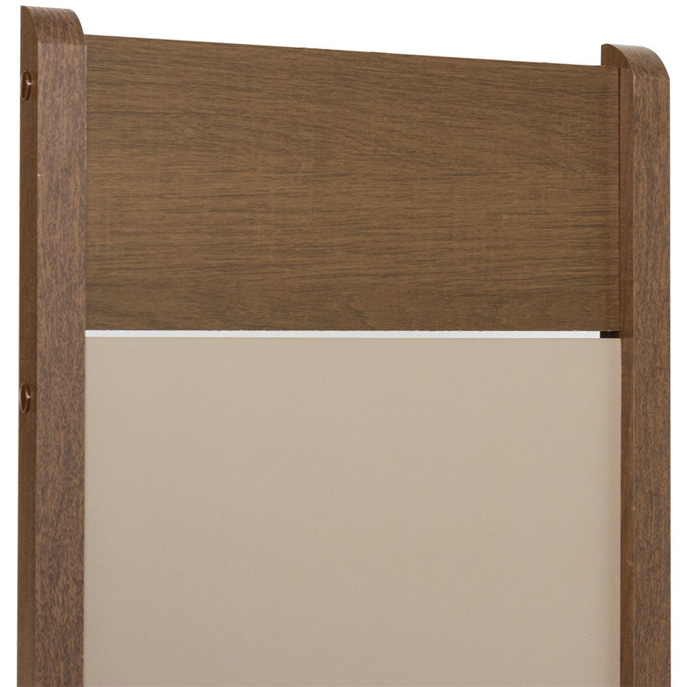 Juego de Comedor Mesa Tapa de Madera 6 Sillas Marrón/Crema/Beige Bahamas Madesa
