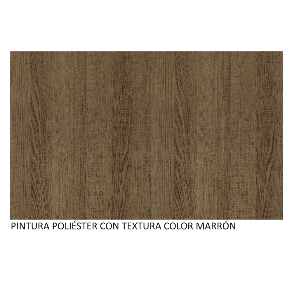 Placard Soltero Luke 2 Puertas Corredizas 1 con Espejo y Patas - Marrón